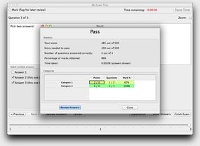 FreeExam Results (OS X)